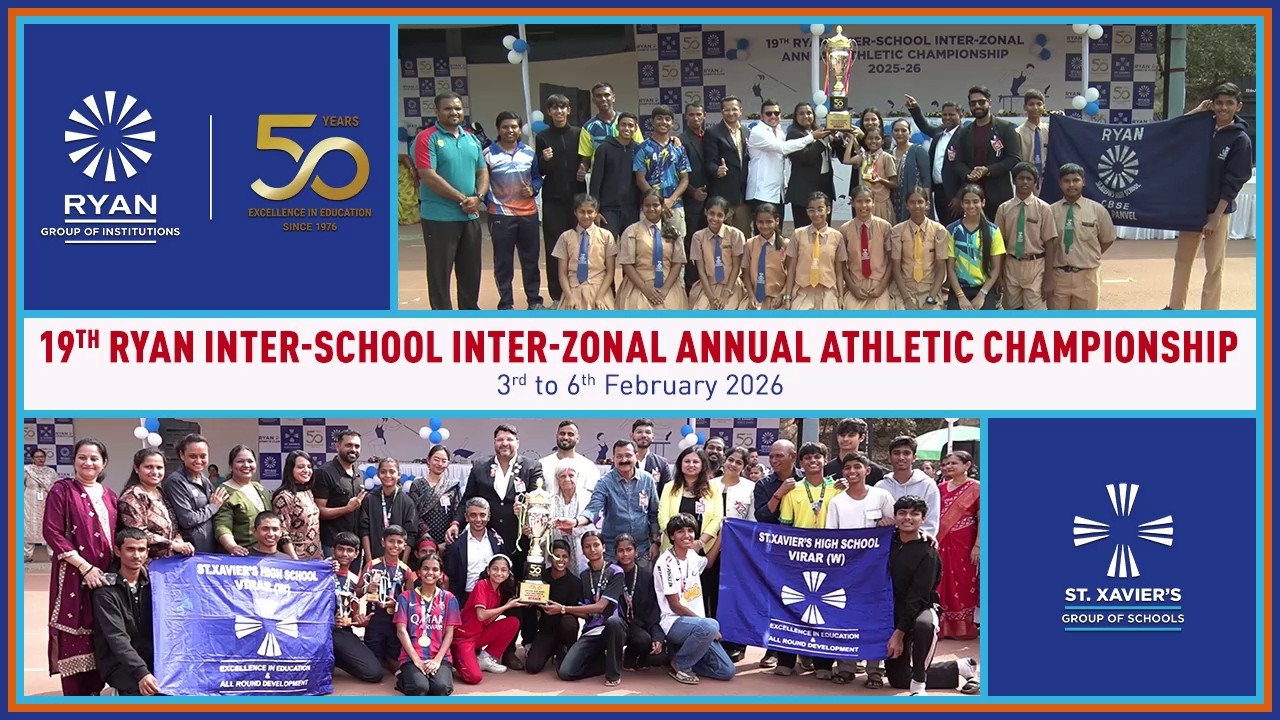 19th Ryan Inter-School Inter-zonal Annual Athletic Championship 3rd to 6th February 2026