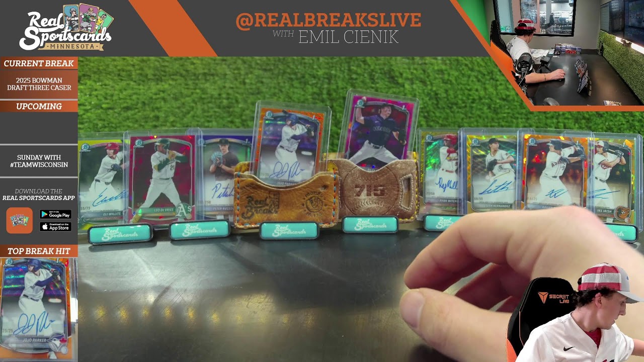 2025 Bowman Draft #142-144 Three Case Pick Your Player with Sapphire (2/22/26)