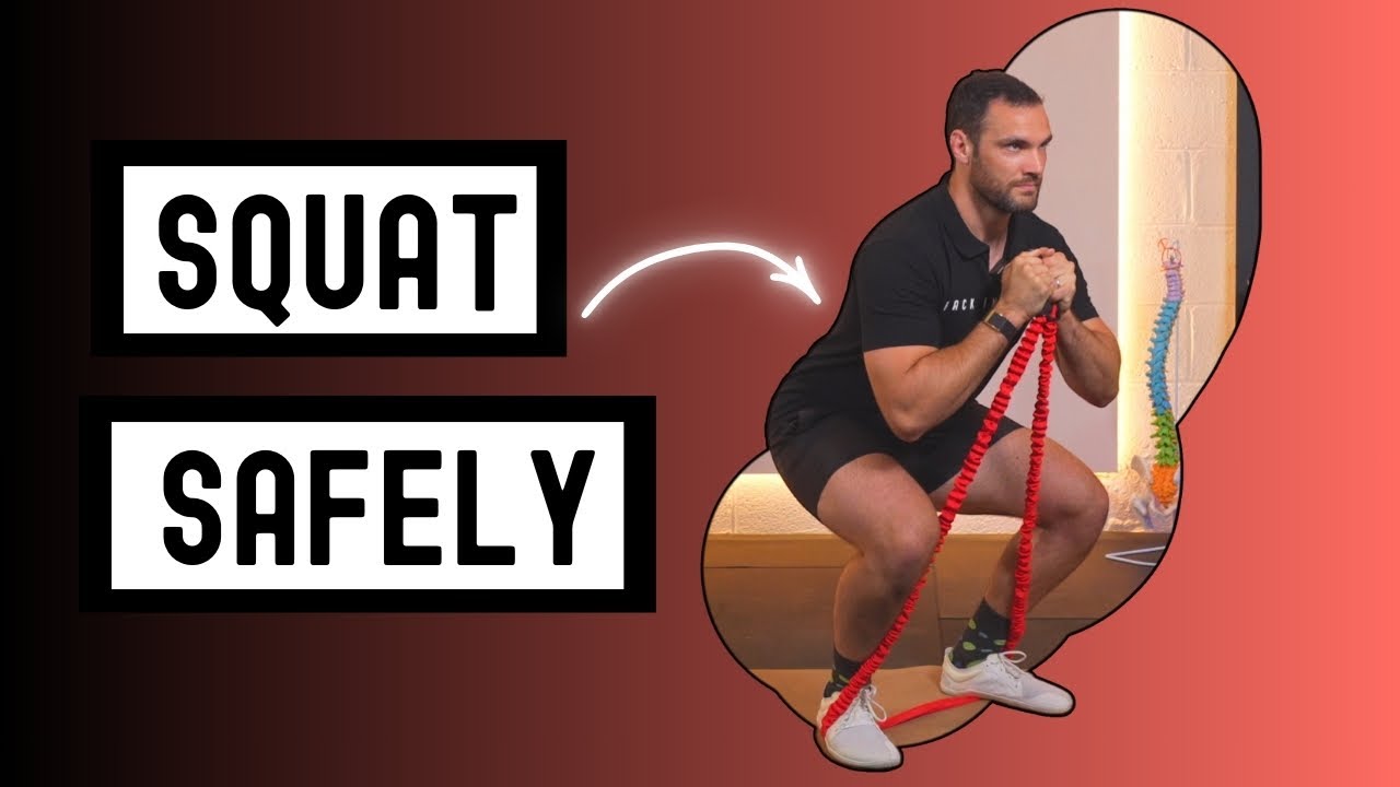 Squat Safely Using Resistance Bands At Home