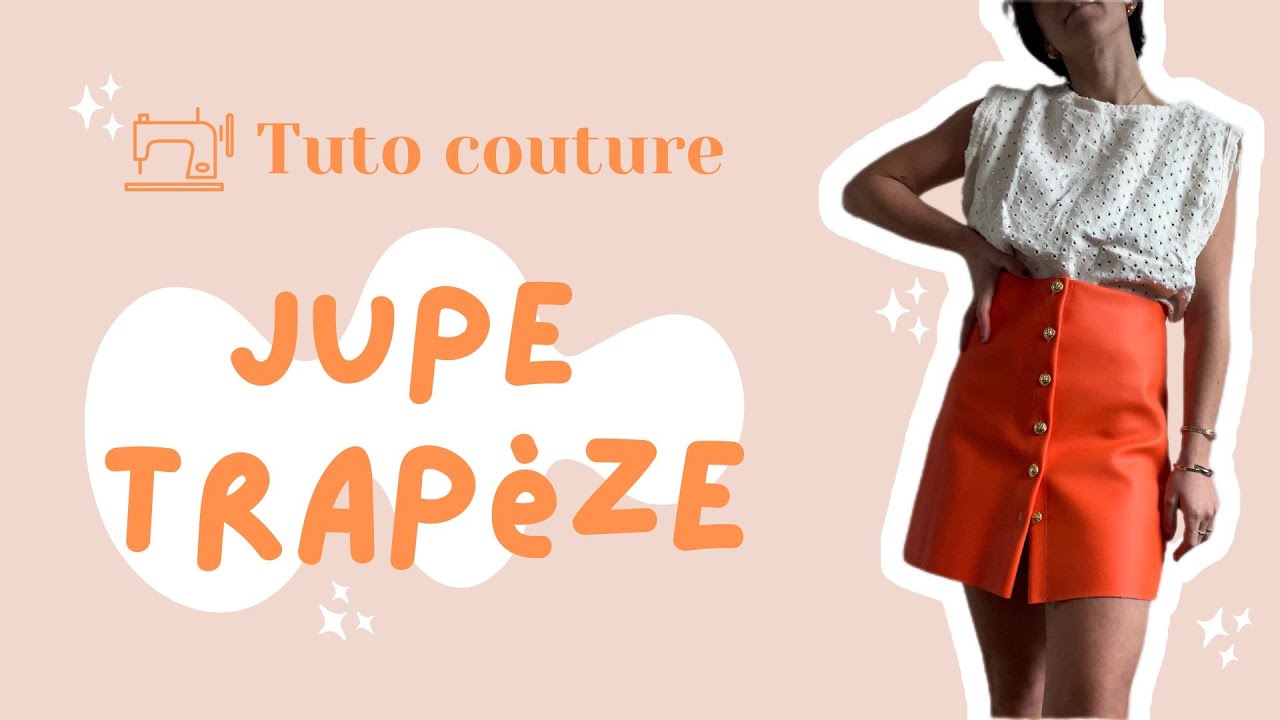 COUDRE UNE JUPE DROITE facilement et sans patron (pour toutes les tailles)