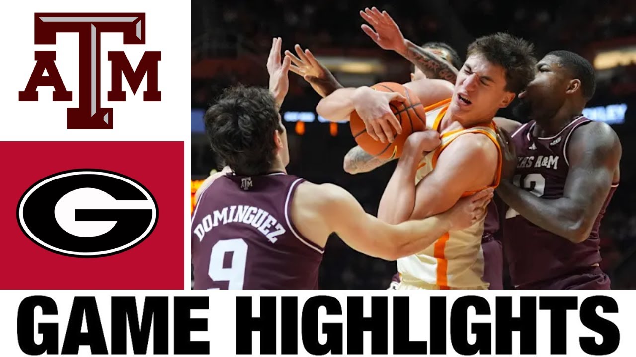 Texas A&M vs Georgia Highlights | Men's Basketball | College Basketball 2025