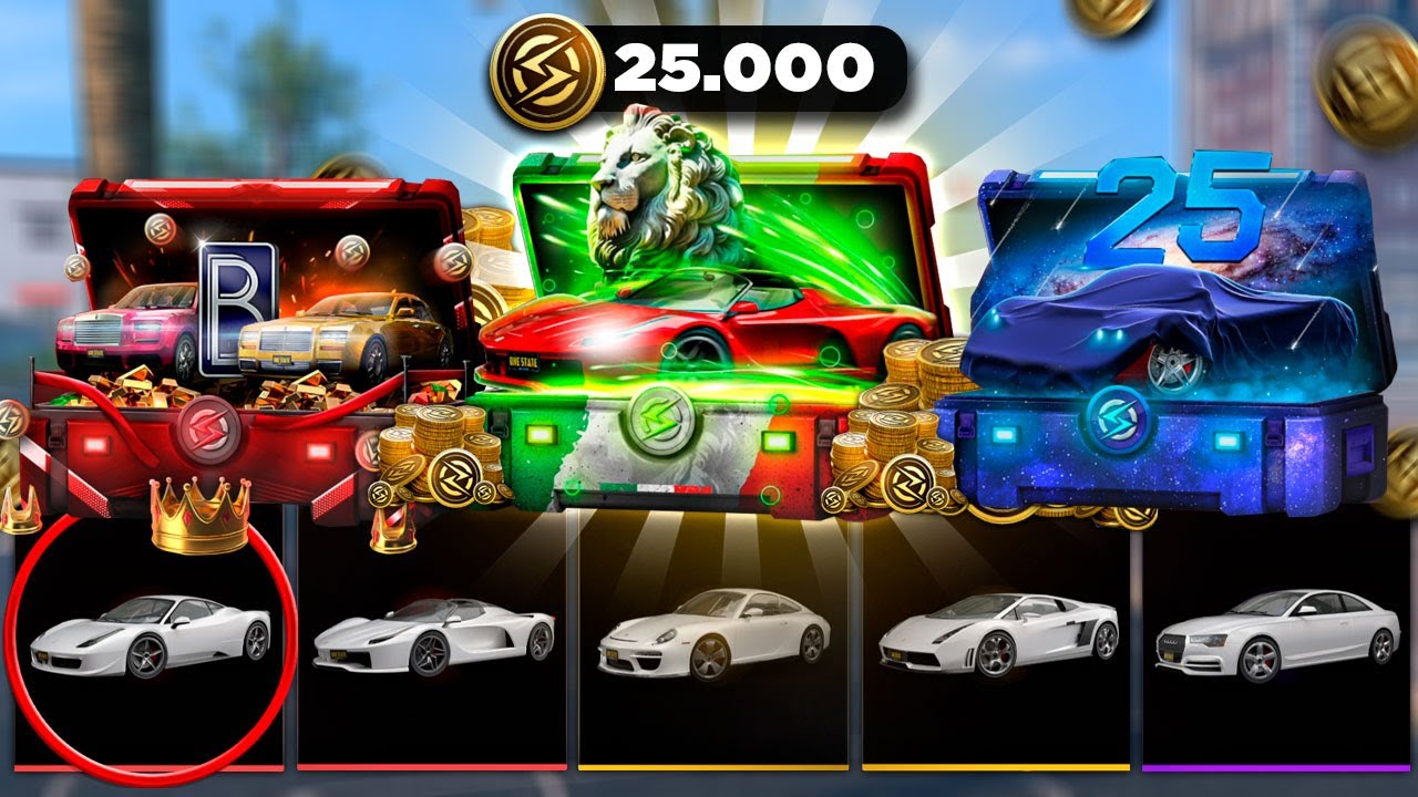 ABRINDO CAIXAS LENDÁRIAS DE CARRO NO ONE STATE RP