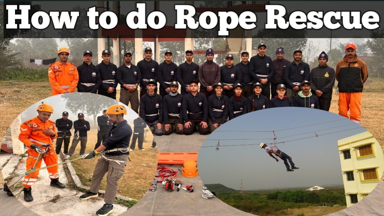 How to do rope rescue by NDRF #dailyvlog #NDRF #rescue #teamwork #digaster #sdrf#commando #ssb#itbp