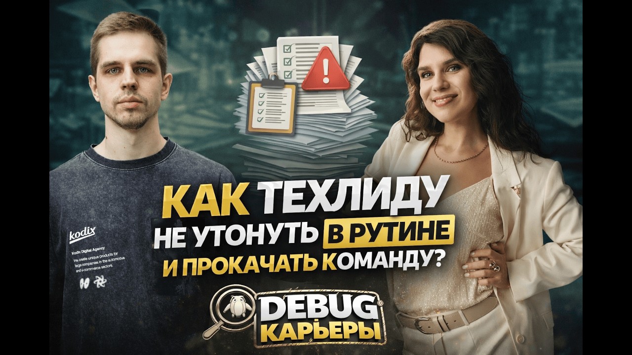 🔥[Debug карьеры] Как техлиду не утонуть в рутине и прокачать команду?