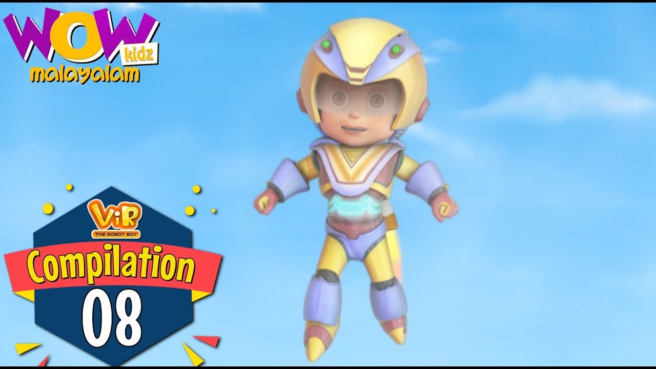 Vir the robot boy | Malayalam Cartoon| Compilation 08 |Malayalam Moral Stories |Malayalam Story
