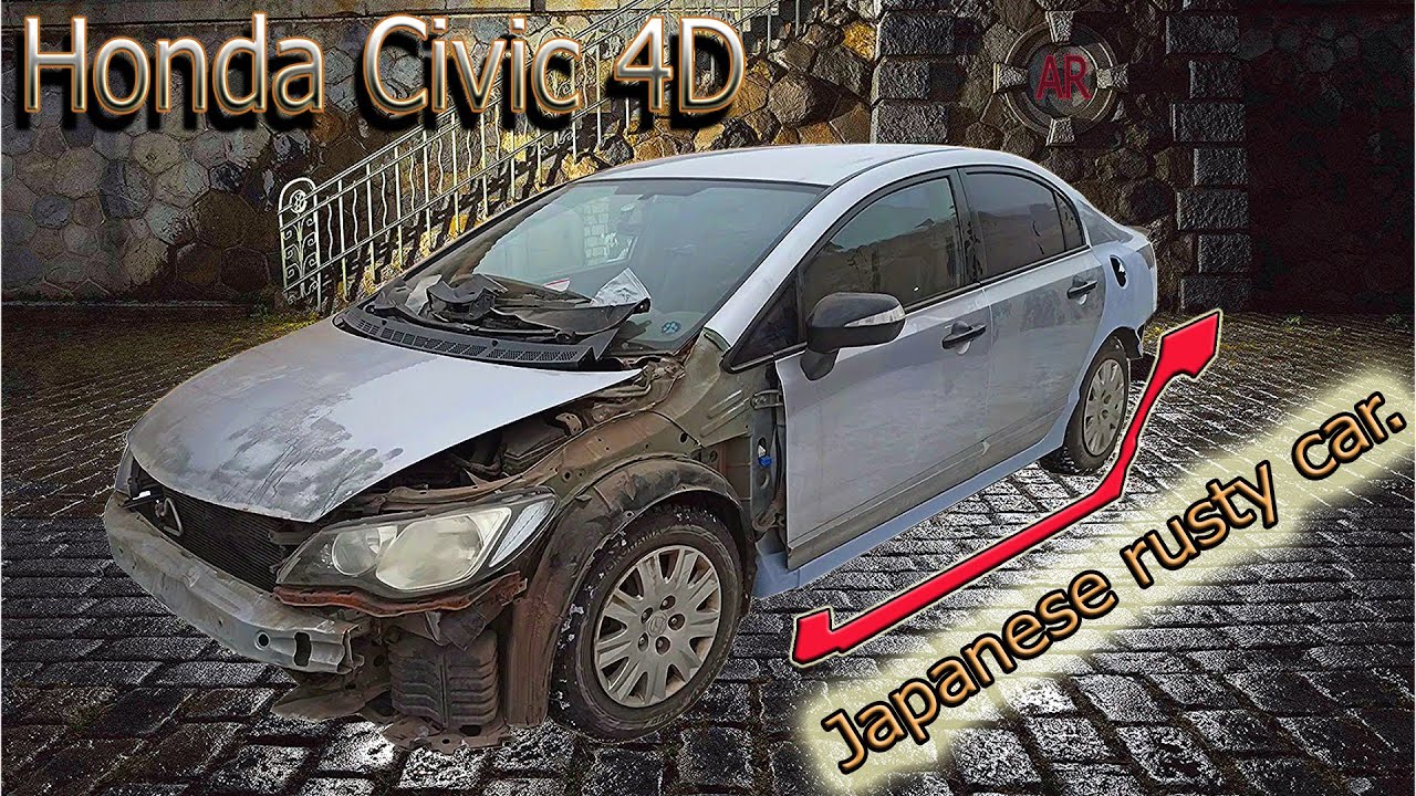 Honda Civic 4D-рем\комплект порогов и задних крыльев. Замена.
