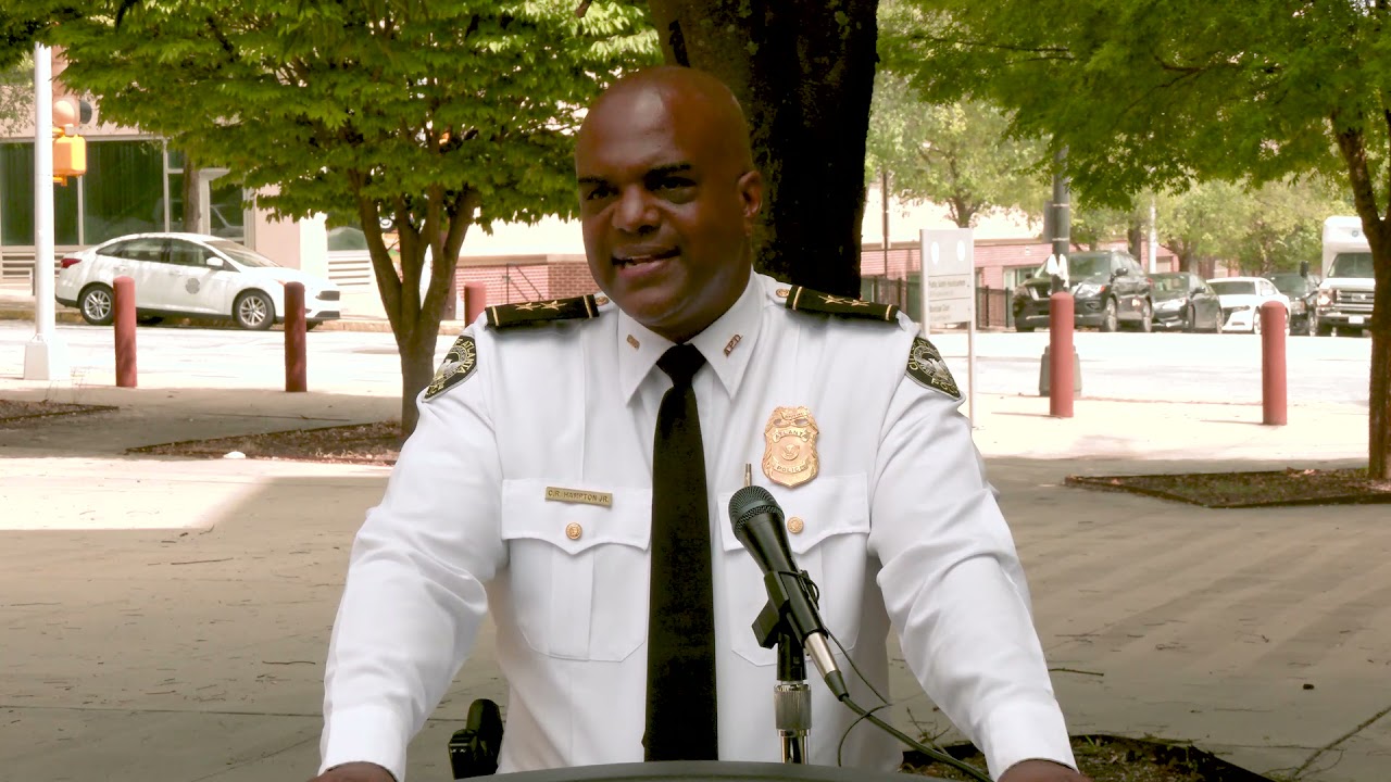 Press Conference - Crime In Atlanta - Deputy Chief Hampton