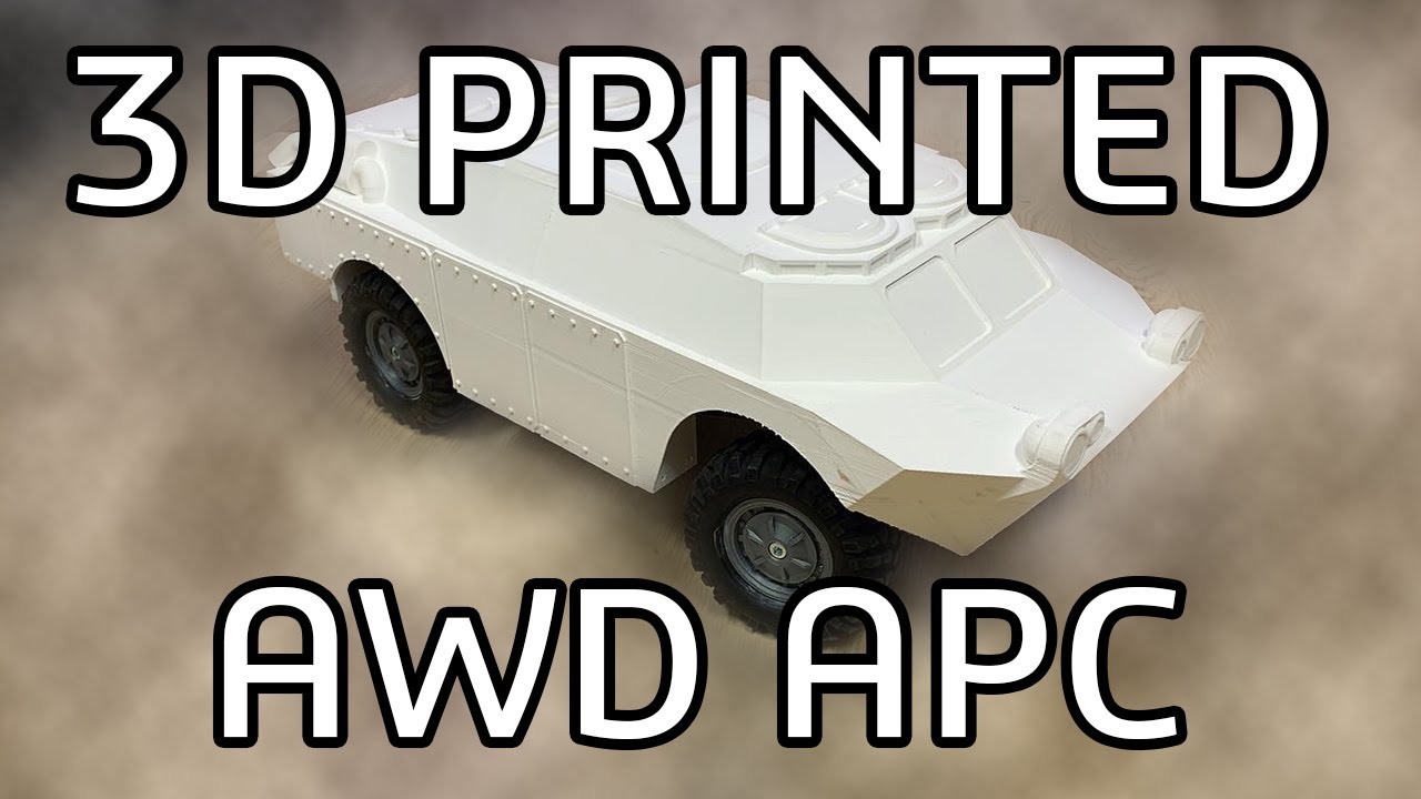 3D Printed RC APC (2 stage gearbox, AWD, Part 2)