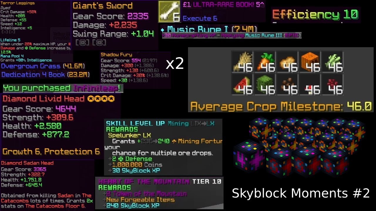 SILLY RNG MOMENTS😋 (Skyblock Moments #2)