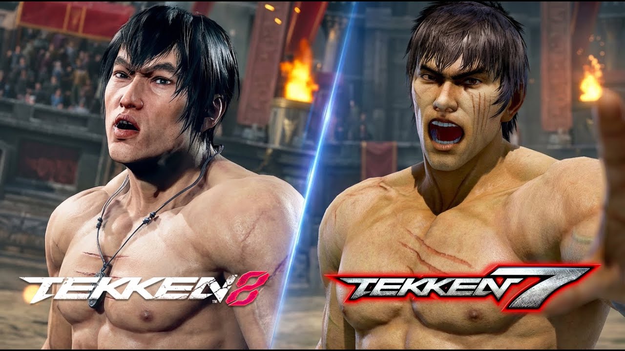Marshall LAW is BRUCE LEE! TEKKEN 8 vs TEKKEN 7 - Graphics & Character Design Comparison [4K]