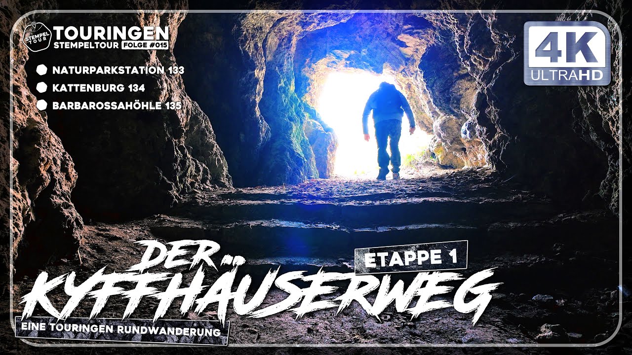 Der Kyffhäuserweg - Etappe 1 - Eine Touringen Rundwanderung, Barbarossa, Prinzenhöhle, Kattenburg
