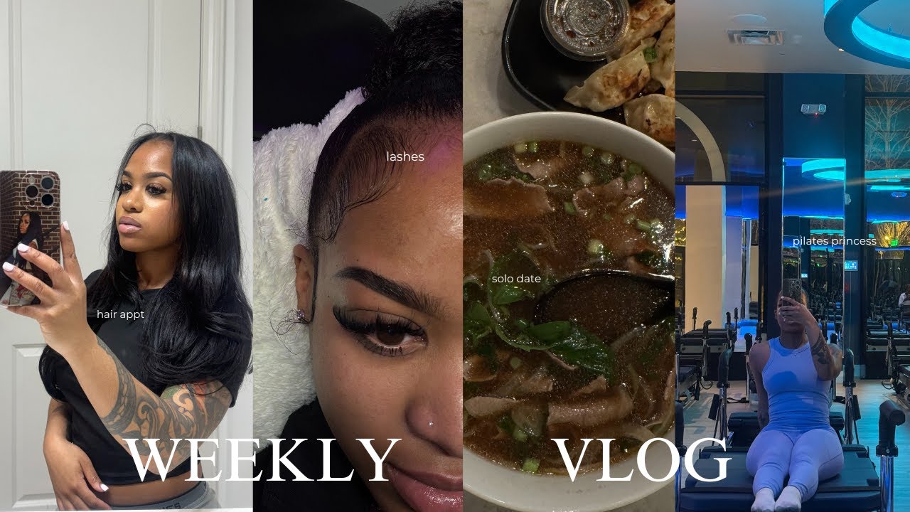 VLOG: maintenance week | lashes | tape ins | solo dates.. and more