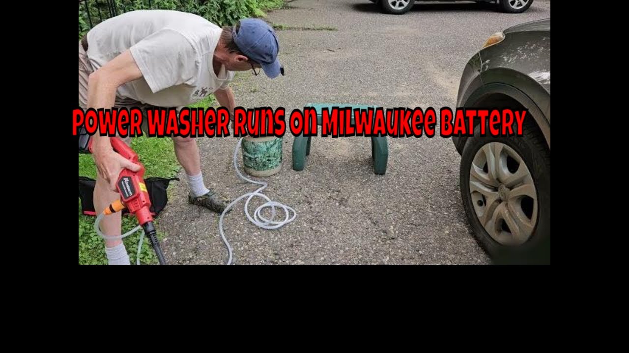 Portable Power Washer That Uses Milwaukee 18v Battery