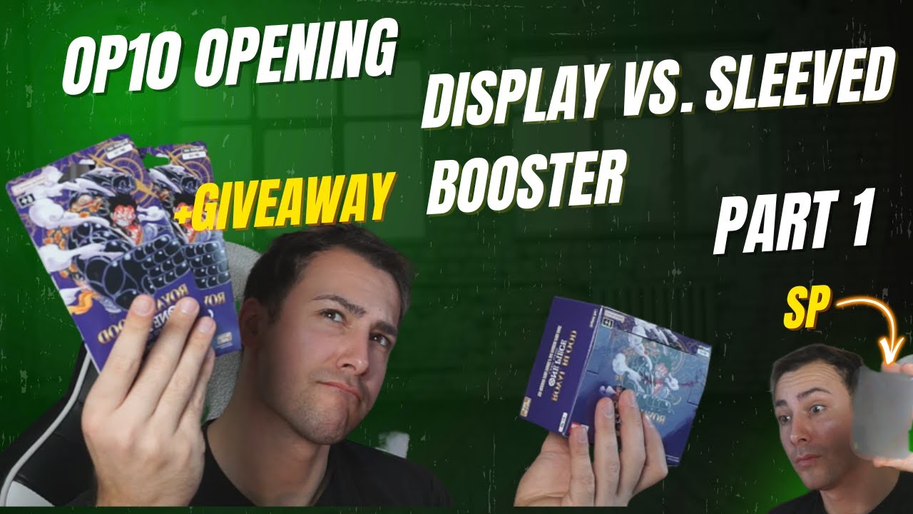 One Piece Display vs. 24 Sleeved Booster part 1| GIVEAWAY | One Piece TCG deutsch