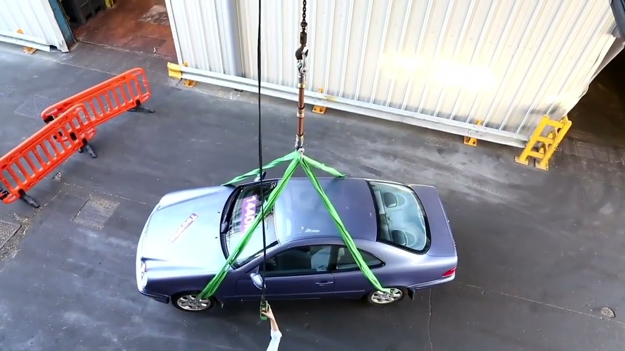 Pegler Yorkshire's Tectite metal push-fit system lifting a car
