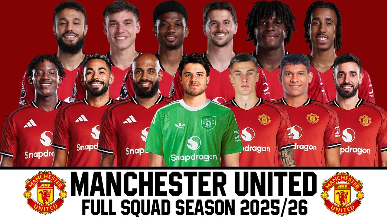 MANCHESTER UNITED FC Full Squad Season 2025/26 | Premier League 2025/26