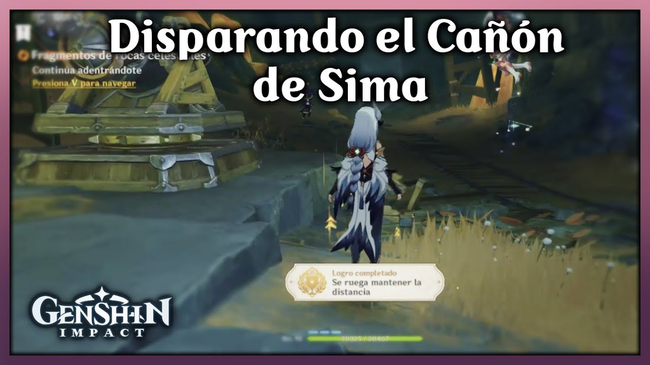 Disparando el Cañon de Sima Genshin Impact
