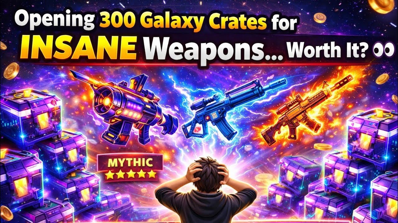 Opening 300 Galaxy Crates for INSANE Weapons… Worth It? 👀