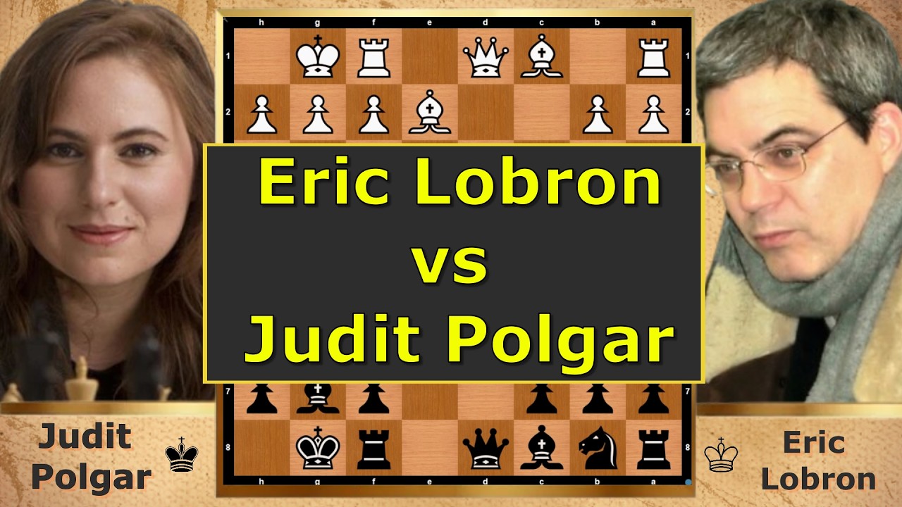 ERIC LOBRON vs JUDIT POLGAR – King’s Indian Counterstrike! ♟🔥 #Lobron #Polgar #Chess