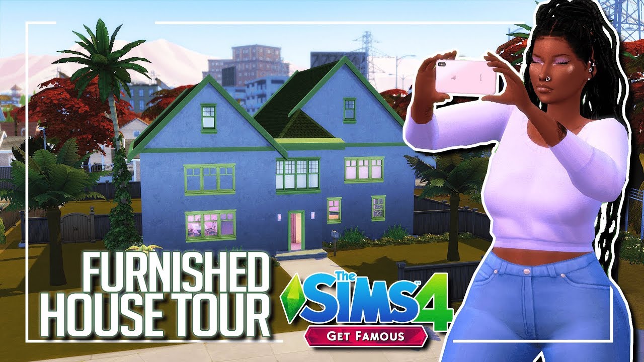 OLIVIA'S FULLY FURNISHED HOUSE TOUR | The Sims 4 Get Famous LP #16