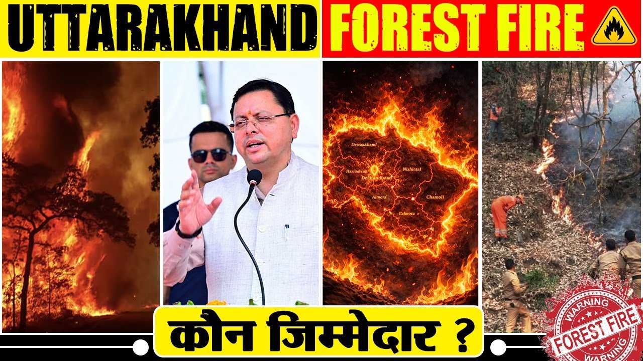 Uttarakhand Forest Fire | Massive Forest Fire Spreads In Uttarkashi's Yamuna Valley