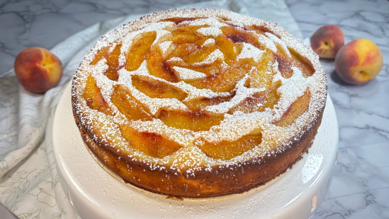 Fresh Peach Cake | Easy Summer Recipe