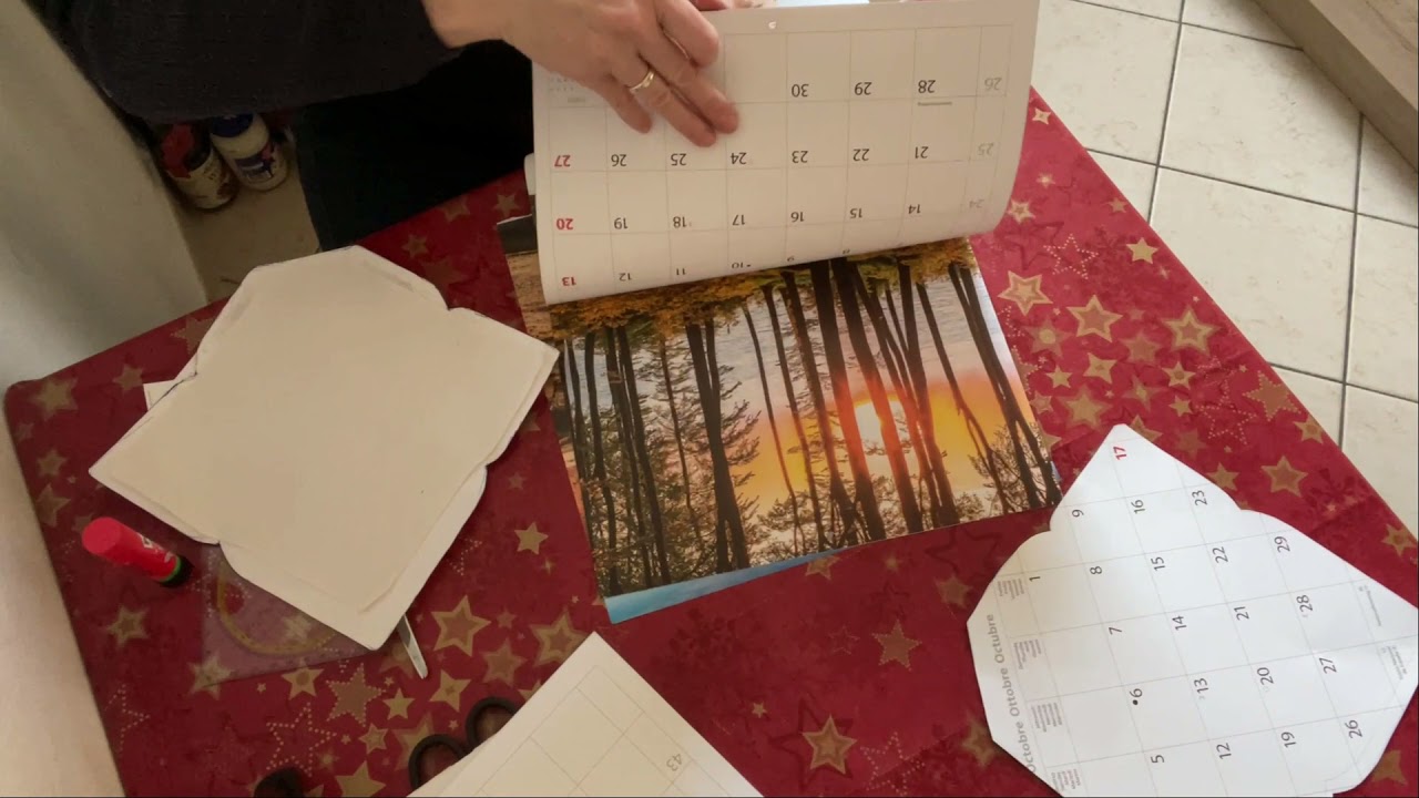 Kalenderblätter upcycling