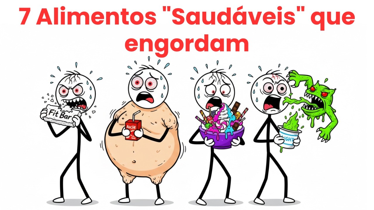 Você come AÇÚCAR achando que é Fitness? 7 Alimentos 