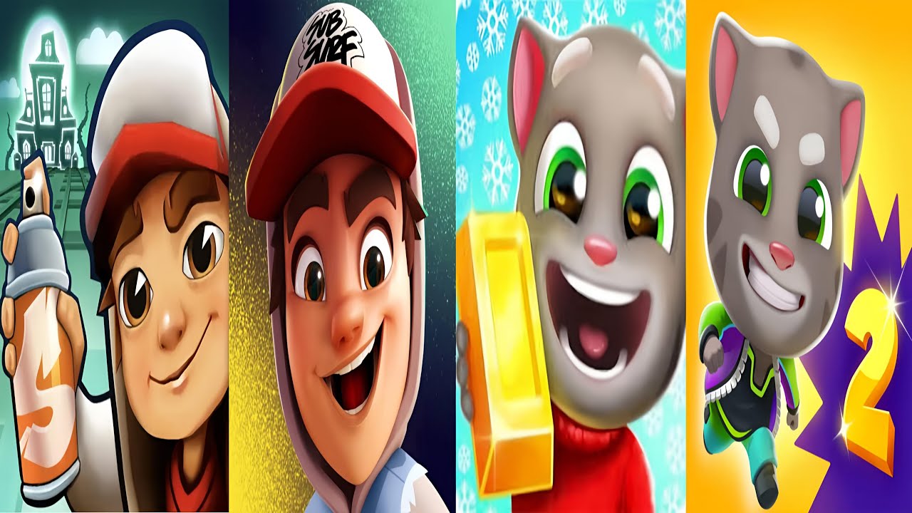 Subway Surfers 🆚 Subway Surfers City 🆚 Talking Tom Time Rush 🆚 Talking Tom Gold Run