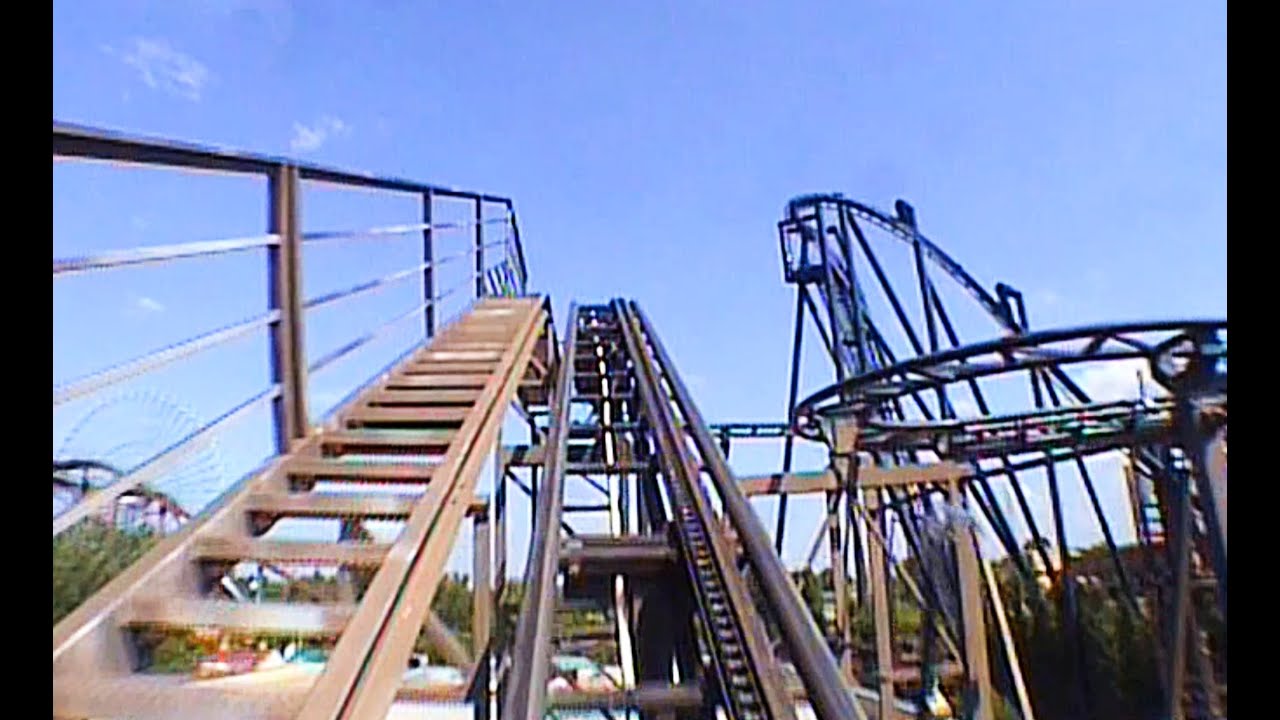 Pakal (Gold Digger) - 2005 Footage and Front Seat POV - Mirabilandia Theme Park Italy