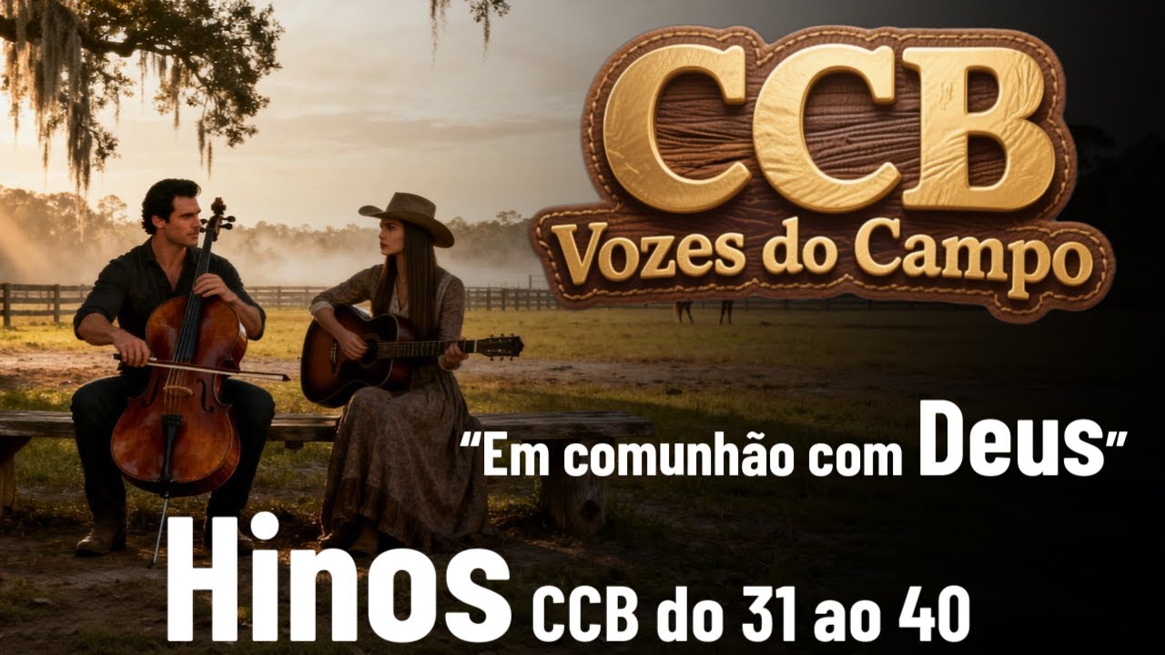 Belos Hinos CCB Vozes do campo do 31 ao 40 com Letra Hinário 5