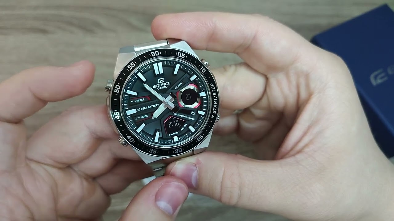 КАК НАСТРОИТЬ/УСТАНОВИТЬ ВРЕМЯ И ДАТУ CASIO EDIFICE EFV-C110D-1A4VEF