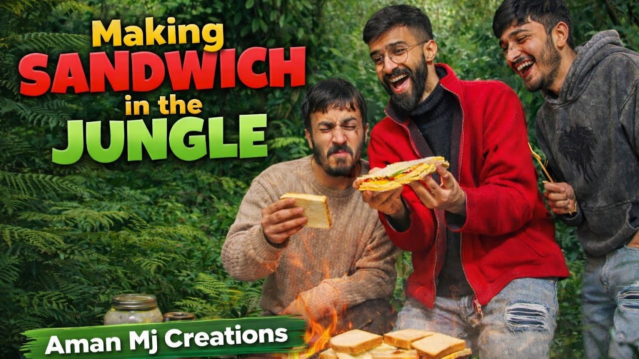 Making Sandwiches in the jungle | Aman Mj Creations | @edited57kirneshpundir 