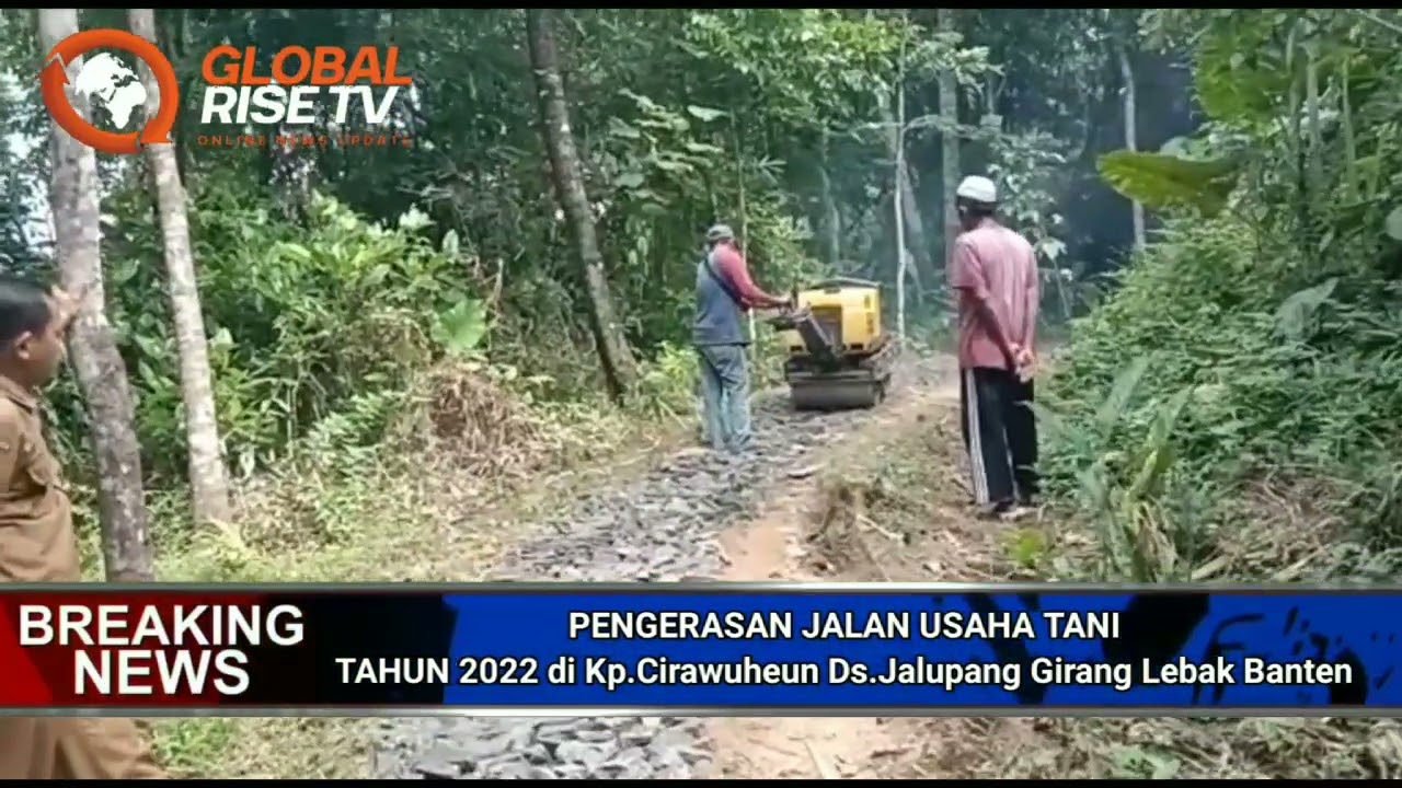 Pengerasan Jalan Usaha Tani (JUT)  Desa Jalupang Girang Tahun 2022 Berjalan Sesuai RAB