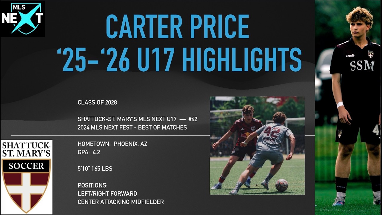 Carter Price MLS Next Highlights 2025-2026