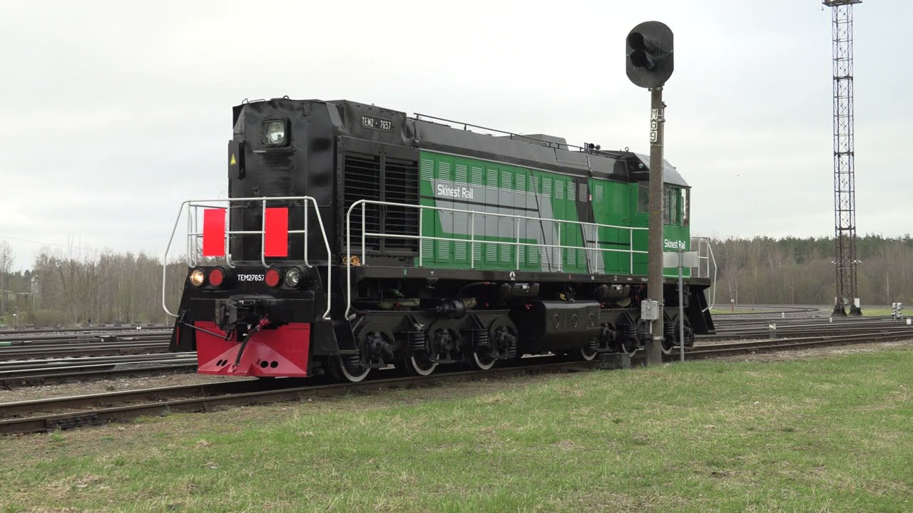 Тепловоз ТЭМ2-7657 на ст. Валга / TEM2-7657 at Valga station