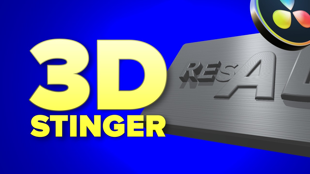 Simple 3D Stinger | Davinci Resolve | Пошаговое руководство