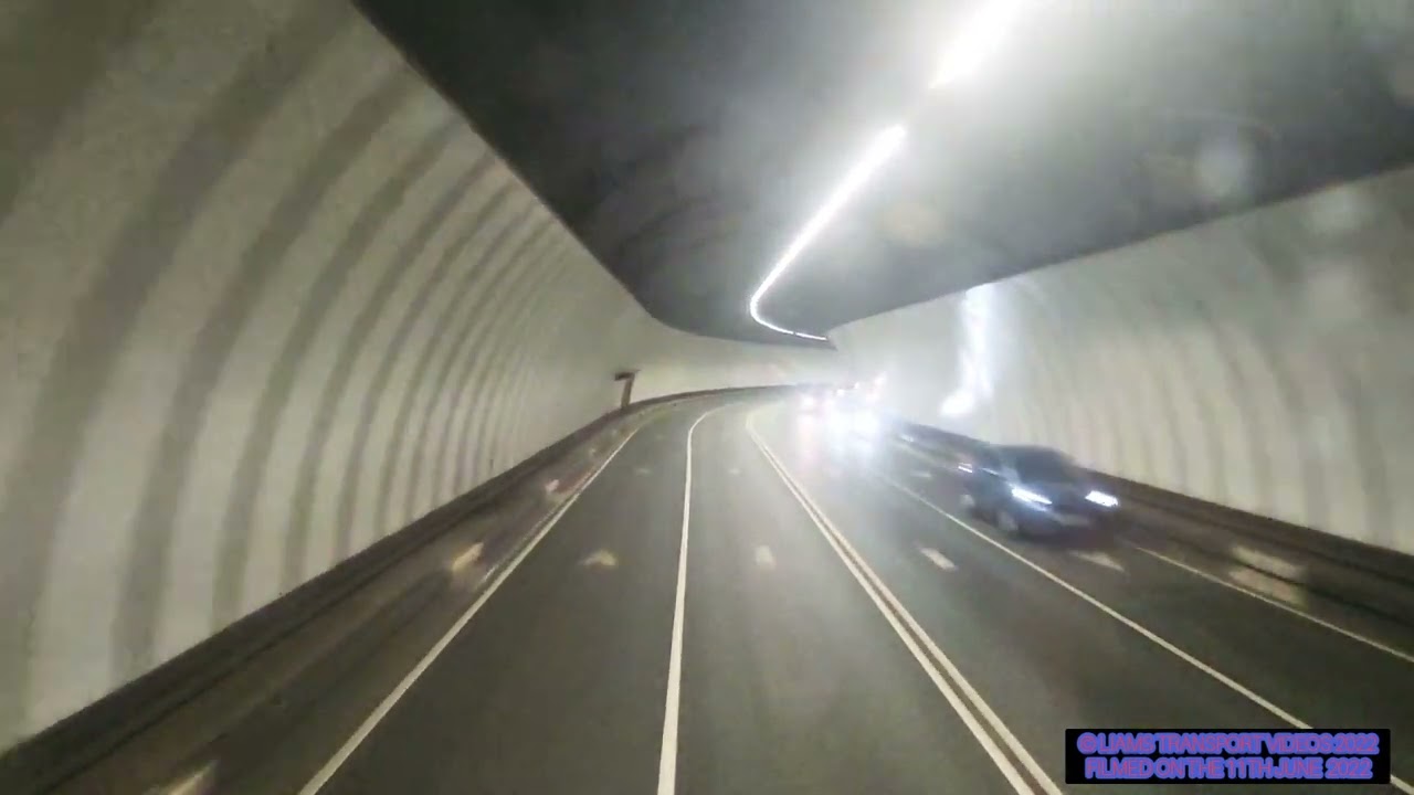 Route 1 Going Through The Merseyside Tunnel