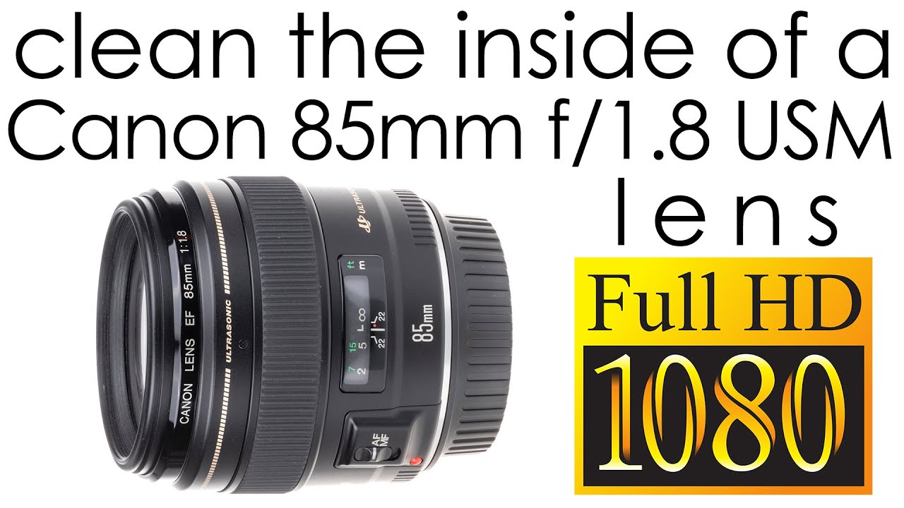 Canon EF 85mm f/1.8 USM чистка внутренней части объектива