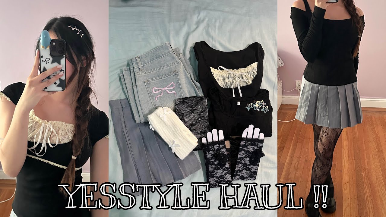 $100 YESSTYLE clothing and accessory haul!! | try-ons and my honest thoughts