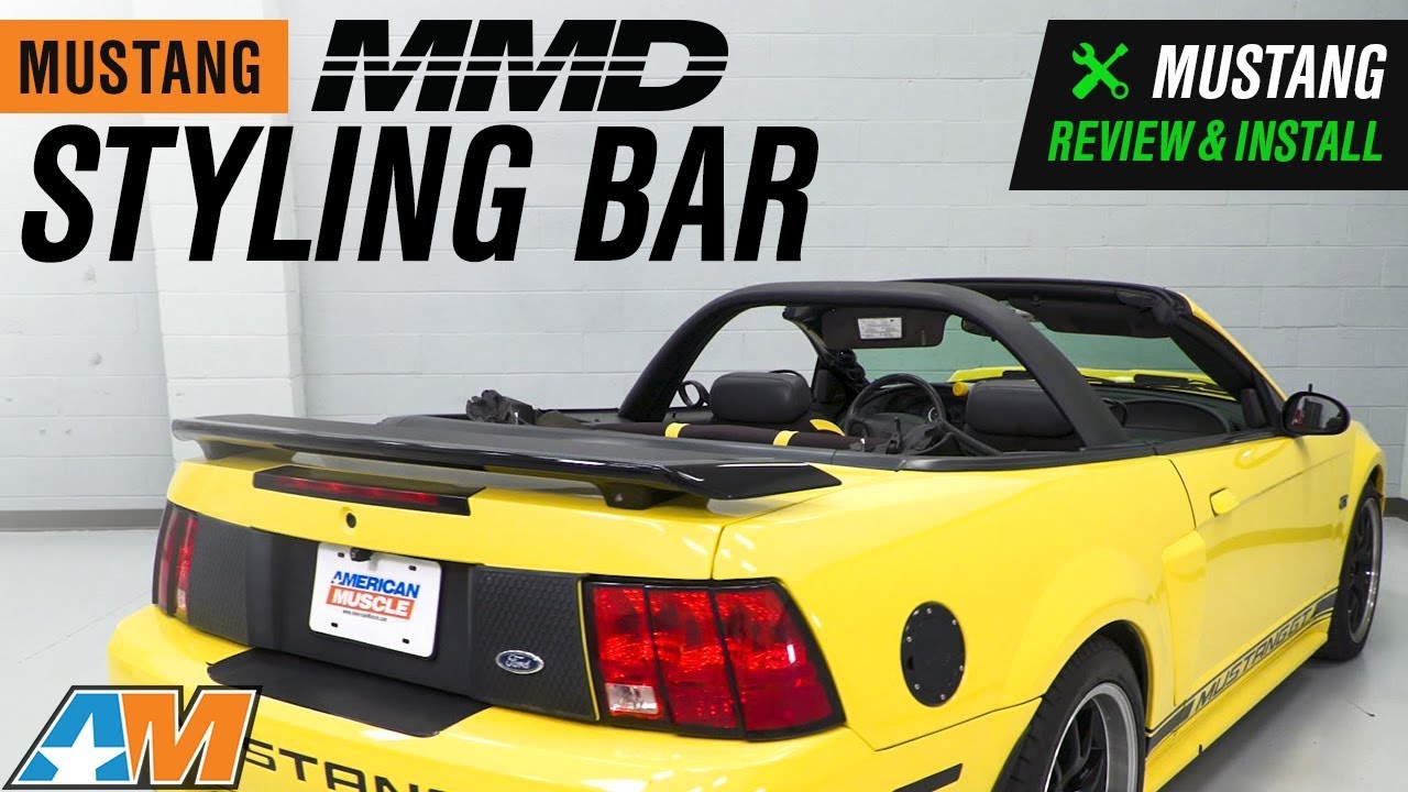 1994-2004 Mustang Convertible MMD Charcoal Styling Bar Review & Install