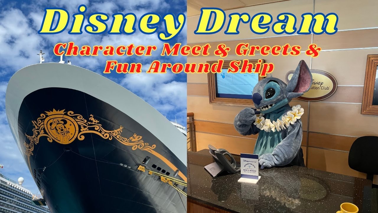 Disney Dream Ship Day 2 Part 1 | Enchanted Garden Breakfast | Characters Meet and Greet  & More