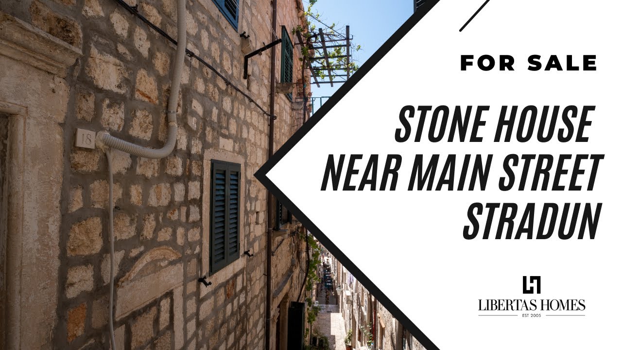 Stone house near main street Stradun in Old Town for sale, Dubrovnik