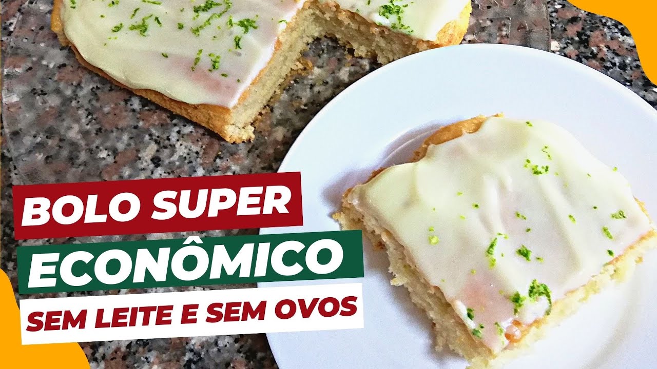 BOLO SUPER ECONÔMICO - SEM LEITE, SEM OVOS E SEM MANTEIGA- BOLO MILAGRE! VID09 #BOLO #BOLOECONOMICO