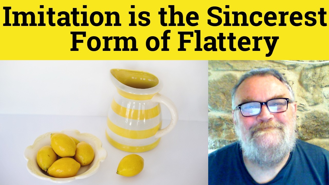 Imitation is the Sincerest Form of Flattery - Imitation is the Sincerest Form of Flattery Meaning
