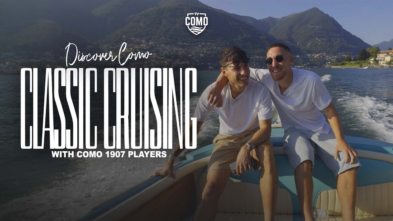 COMO CLASSIC BOATS:  Take a ride with Como 1907 players, LUCA MAZZITELLI and ALESSANDRO GABRIELLONI!