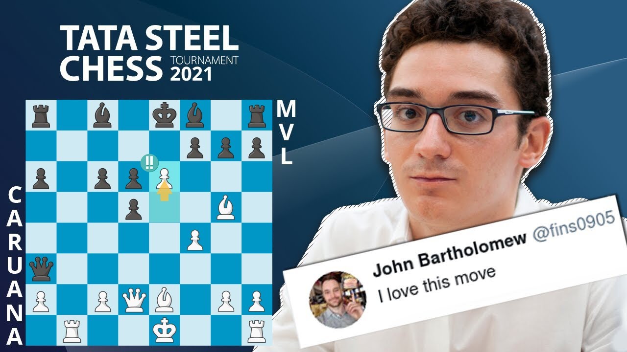 Fabiano Caruana Finds Brilliant Move Vs MVL!