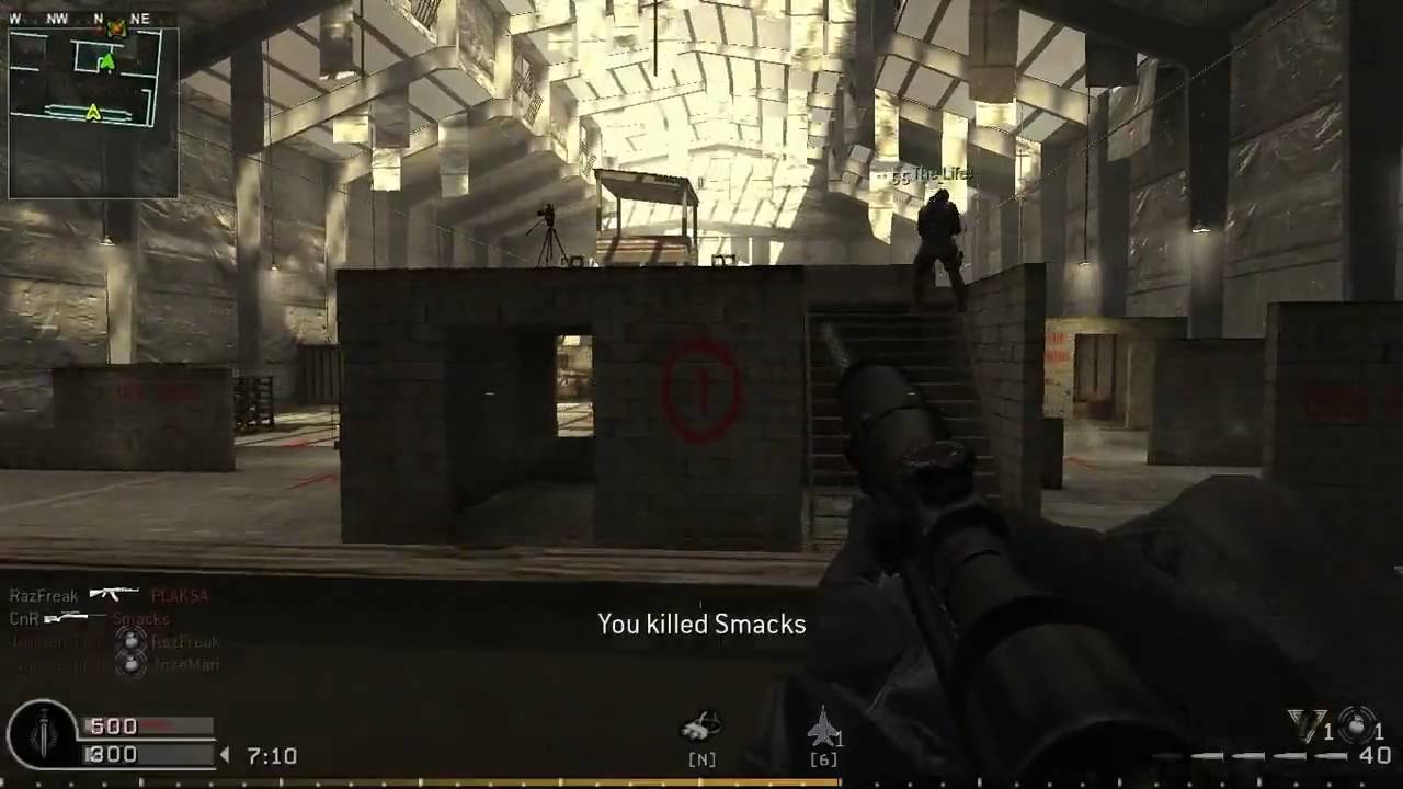 CoD 4 killhouse tdm sniper