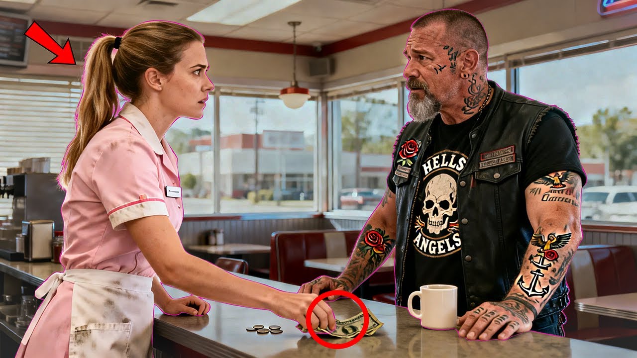 Waitress Paid Biker's Bill With Her Last Dollar — Hours Later, 150 Hells Angels Surrounded The Diner