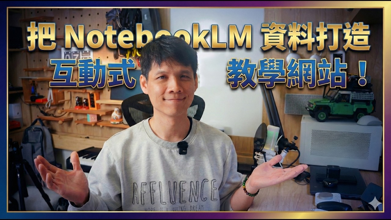 Google 神級應用！Gemini 結合 NotebookLM，一鍵生成互動式教學網站